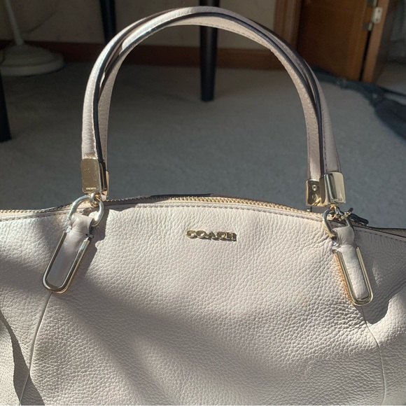 Coach Kelsey satchel (mauve leather carriage bag) - Picture 3 of 6